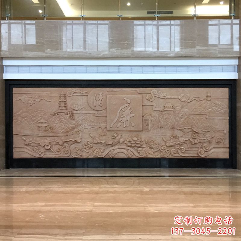 合肥“清廉”政务大厅石材浮雕
