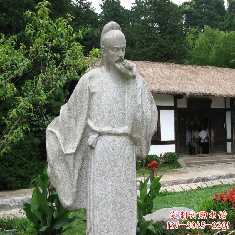 合肥白居易石雕塑像-公园景区中国古代历史文化名人雕塑