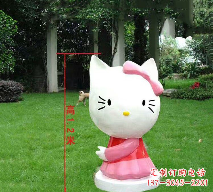 合肥玻璃钢HelloKitty卡通动物雕塑