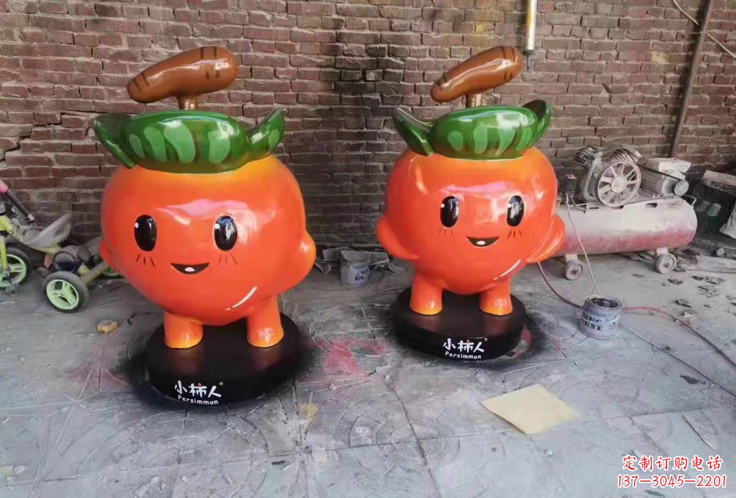 合肥玻璃钢卡通南瓜雕塑蔬菜摆件