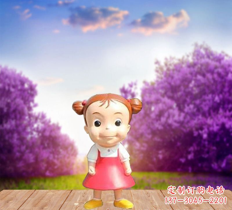 合肥精美玻璃钢卡通小女孩雕塑