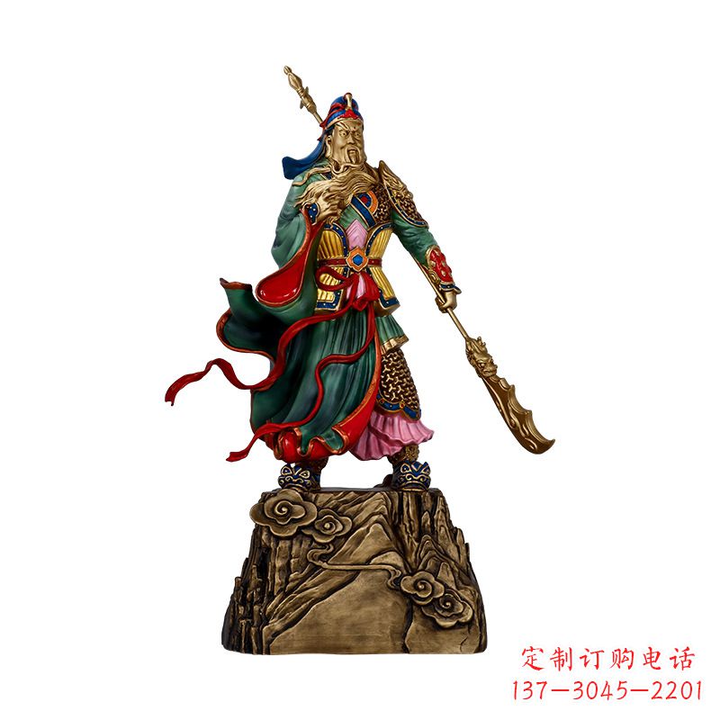 合肥玻璃钢武财神关羽雕塑