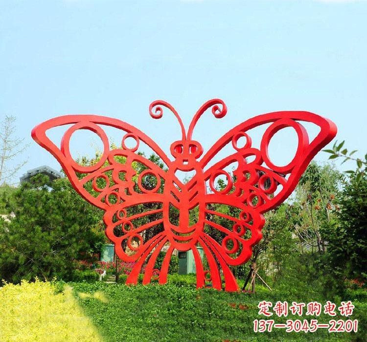 合肥不锈钢草坪艺术蝴蝶雕塑
