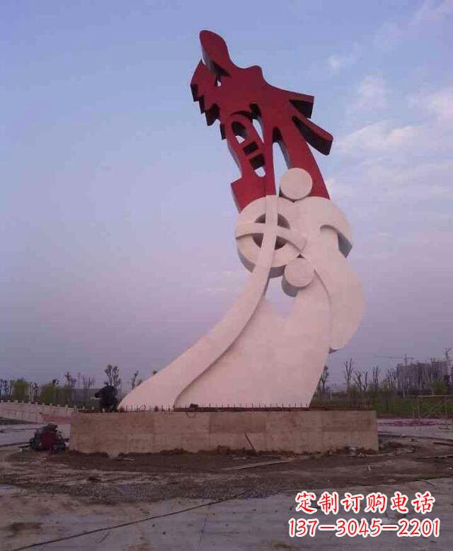 合肥不锈钢抽象龙城市景观雕塑