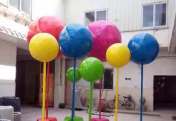 合肥不锈钢彩色气球雕塑艺术的绚丽缤纷