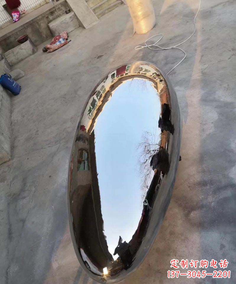 合肥不锈钢电镀水滴造型雕塑