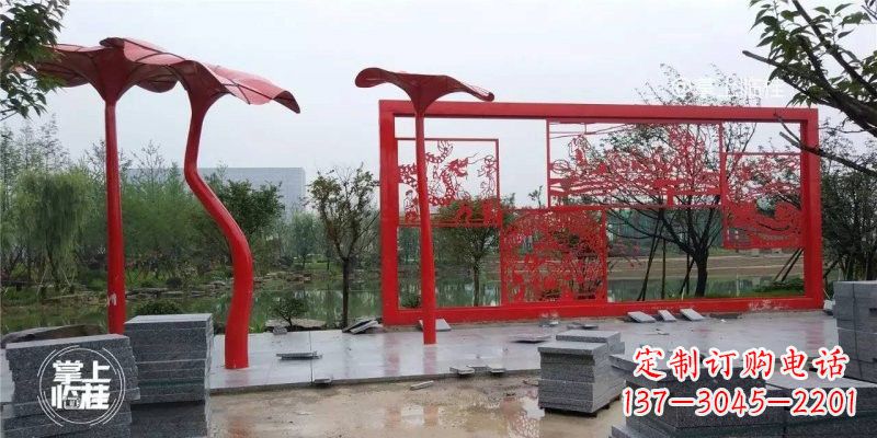 合肥不锈钢剪纸龙凤雕塑精美雕刻传承古老文化