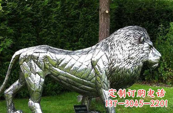 合肥不锈钢公园狮子雕塑