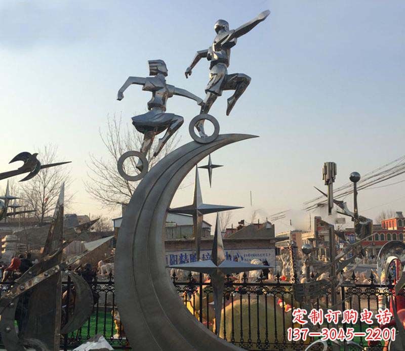 合肥不锈钢海之星儿童雕塑