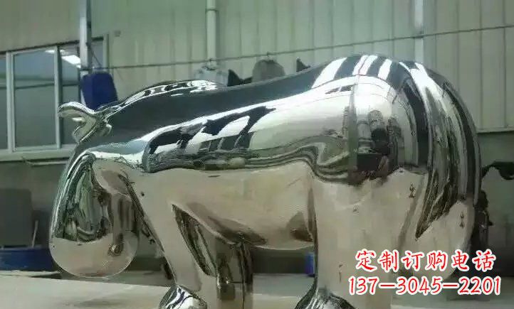 合肥不锈钢河马雕塑一种新颖的艺术形式