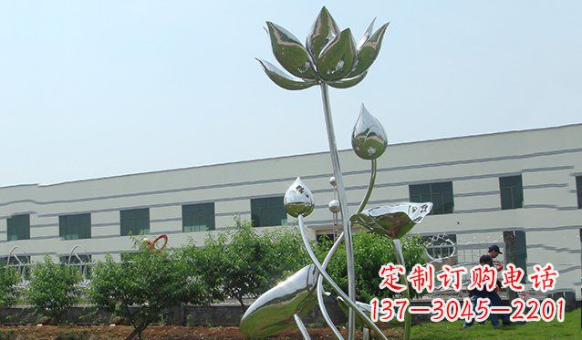 合肥不锈钢荷花雕塑