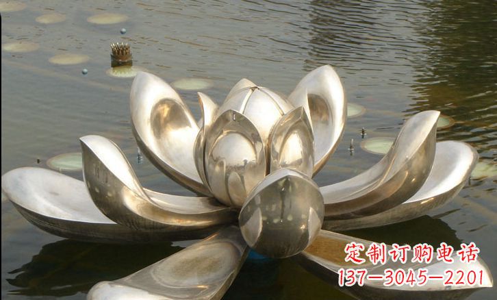 合肥不锈钢荷花雕塑艺术与自然的完美结合