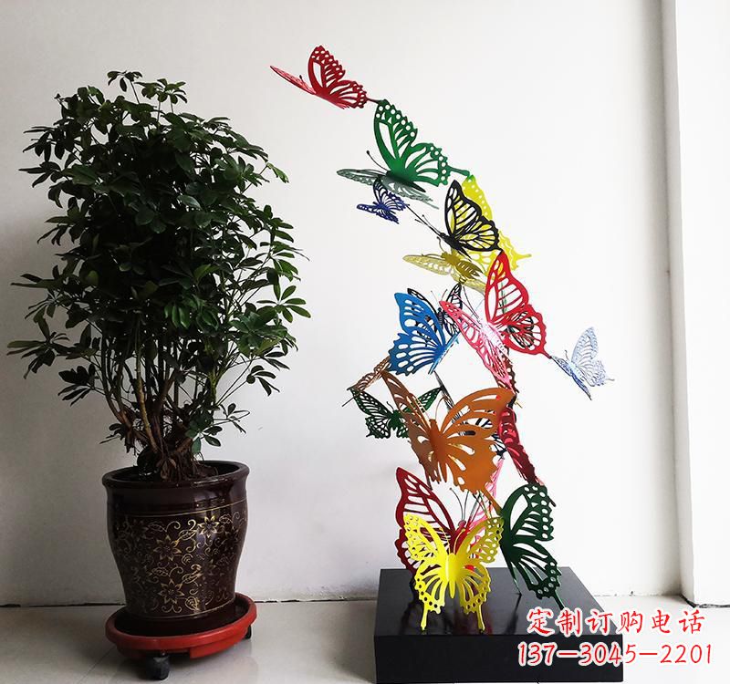 合肥不锈钢蝴蝶雕塑精美的艺术品