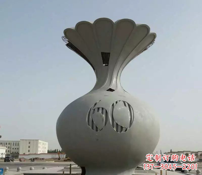合肥不锈钢花篮雕塑