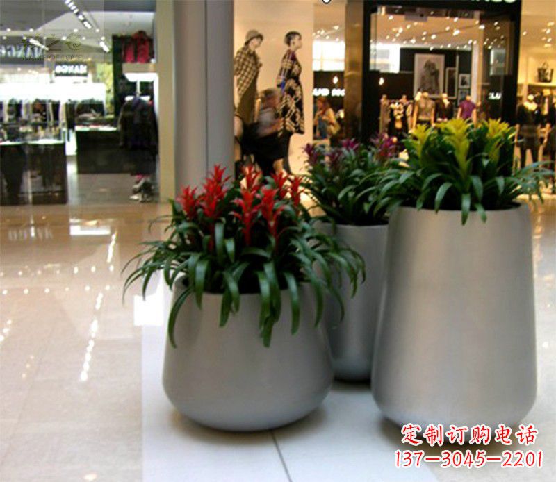 合肥不锈钢花盆雕塑2