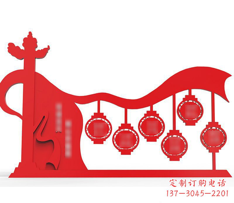 合肥不锈钢华表灯笼社会主义核心价值观
