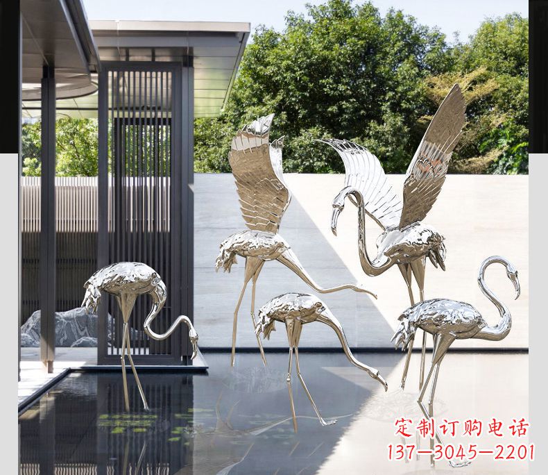 合肥不锈钢火烈鸟雕塑雕刻艺术的精粹