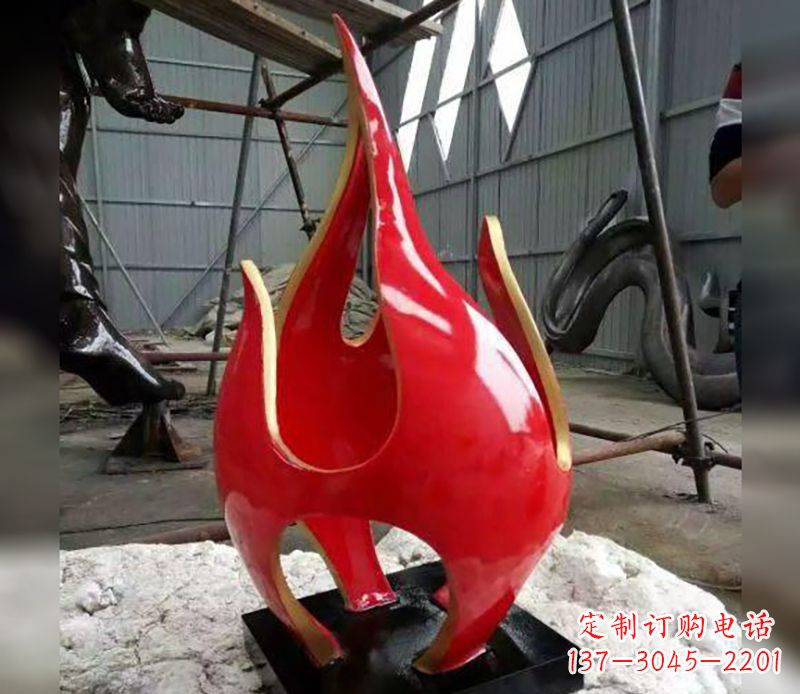 合肥不锈钢火龙果雕塑传承传统文化的艺术品
