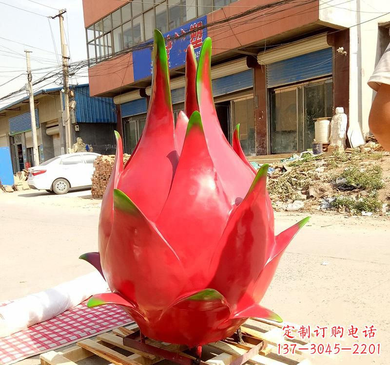 合肥精美不锈钢火龙果雕塑
