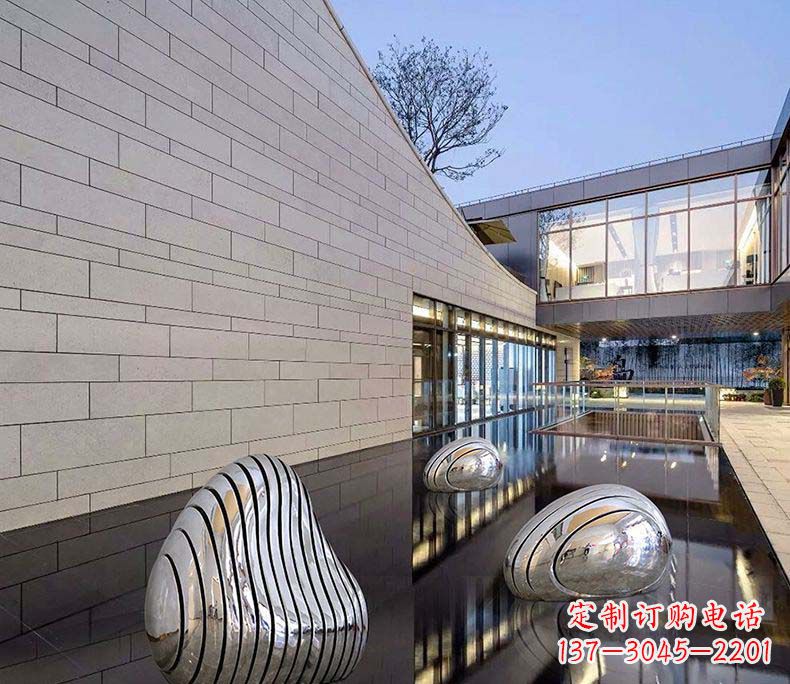 合肥不锈钢假山摆件雕塑