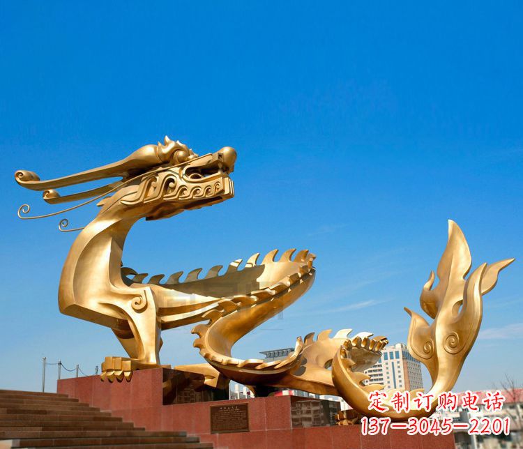 合肥不锈钢金龙雕塑