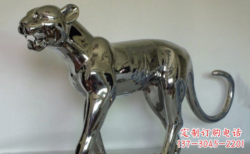 合肥不锈钢金钱豹雕塑