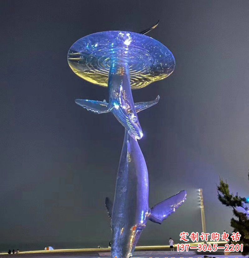 合肥不锈钢鲸鱼雕塑222