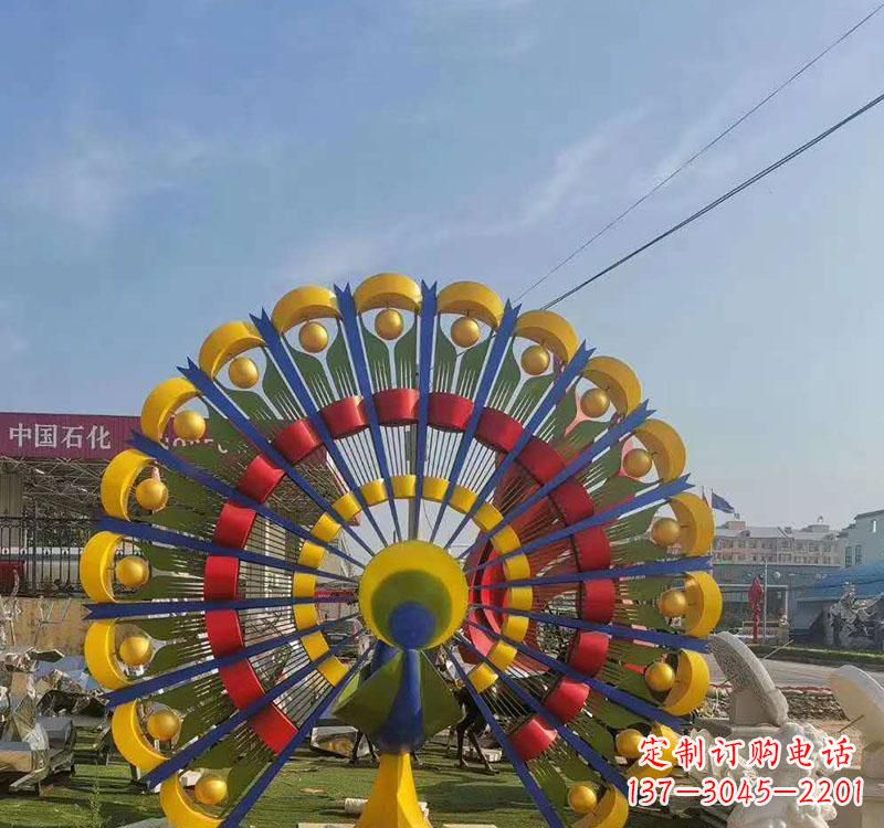 合肥不锈钢孔雀雕塑艺术的精美表达