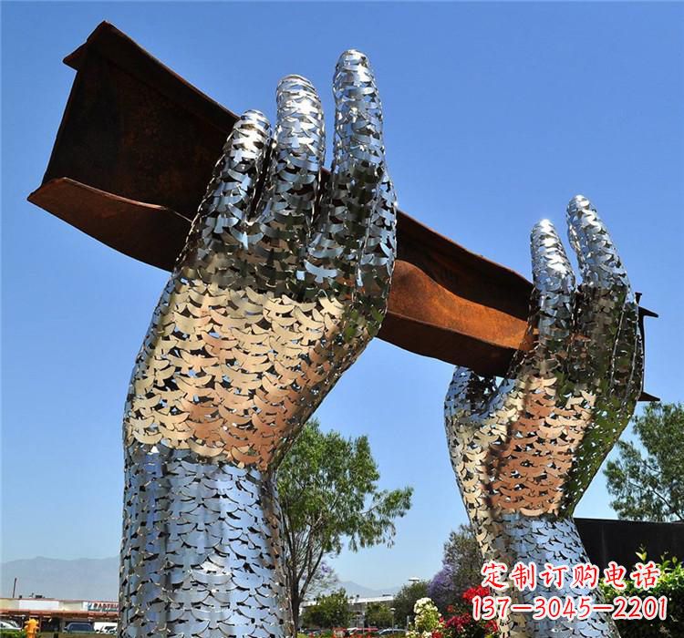 合肥不锈钢拱门雕塑精美绝伦