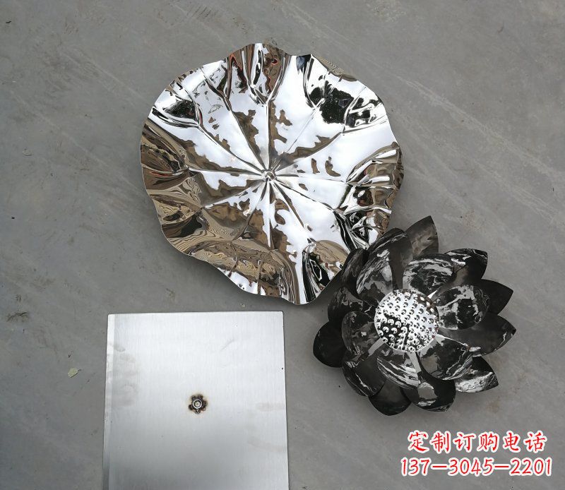 合肥不锈钢荷叶公园景观雕塑