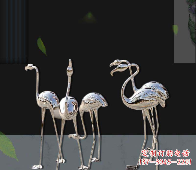 合肥非凡之美不锈钢火烈鸟雕塑