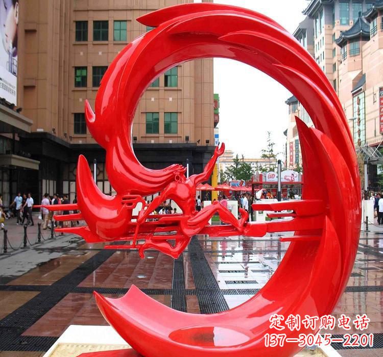 合肥夸父雕塑一种不锈钢的艺术