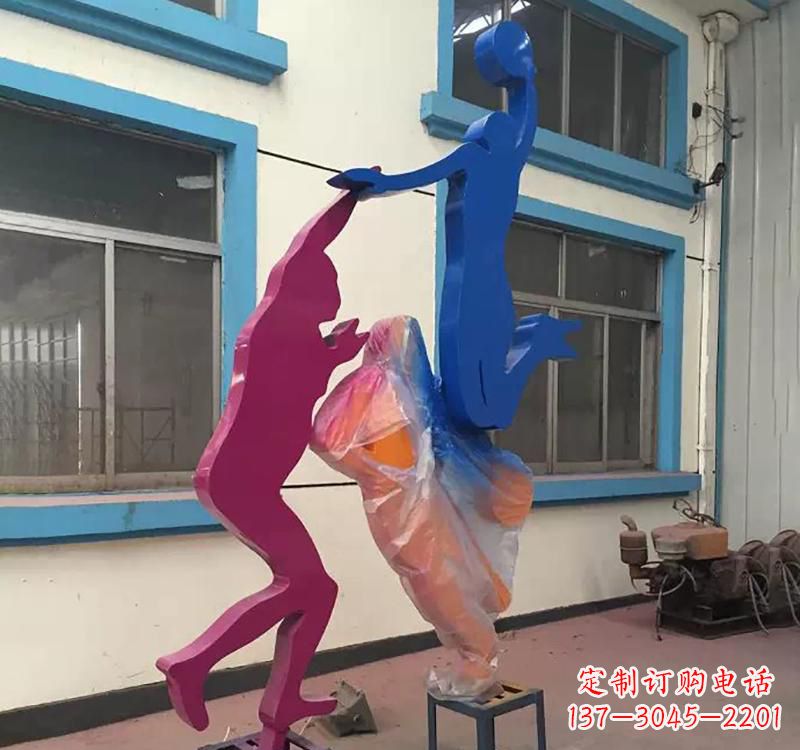 合肥不锈钢篮球运动员雕塑纪念篮球运动传奇
