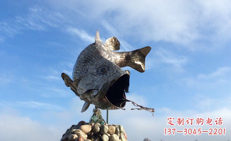 合肥不锈钢鲤鱼雕塑传承中国传统文化