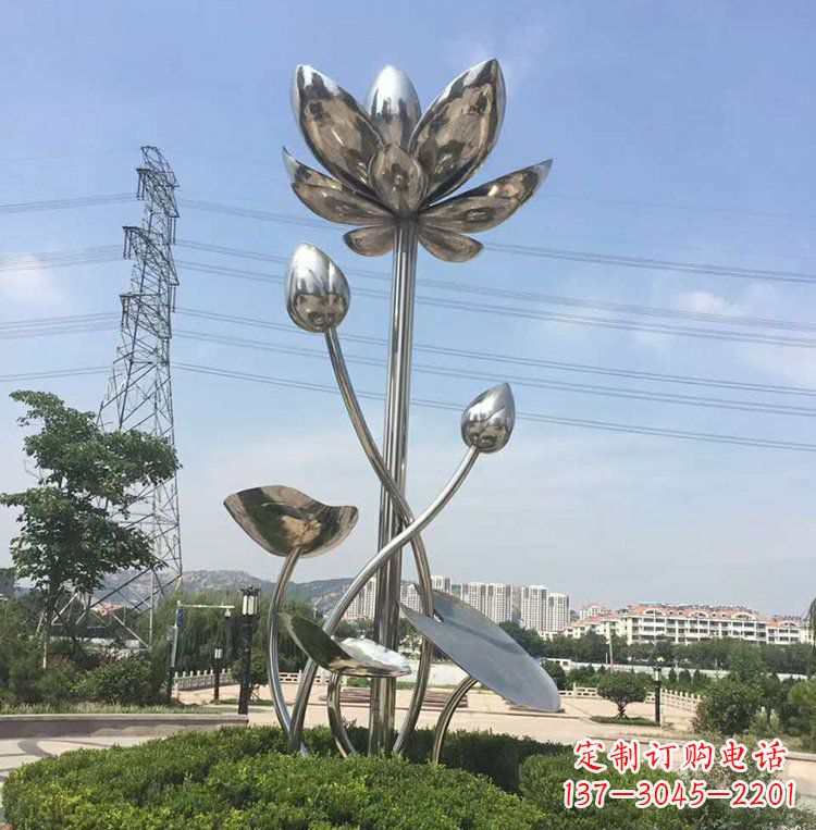 合肥不锈钢莲花广场雕塑