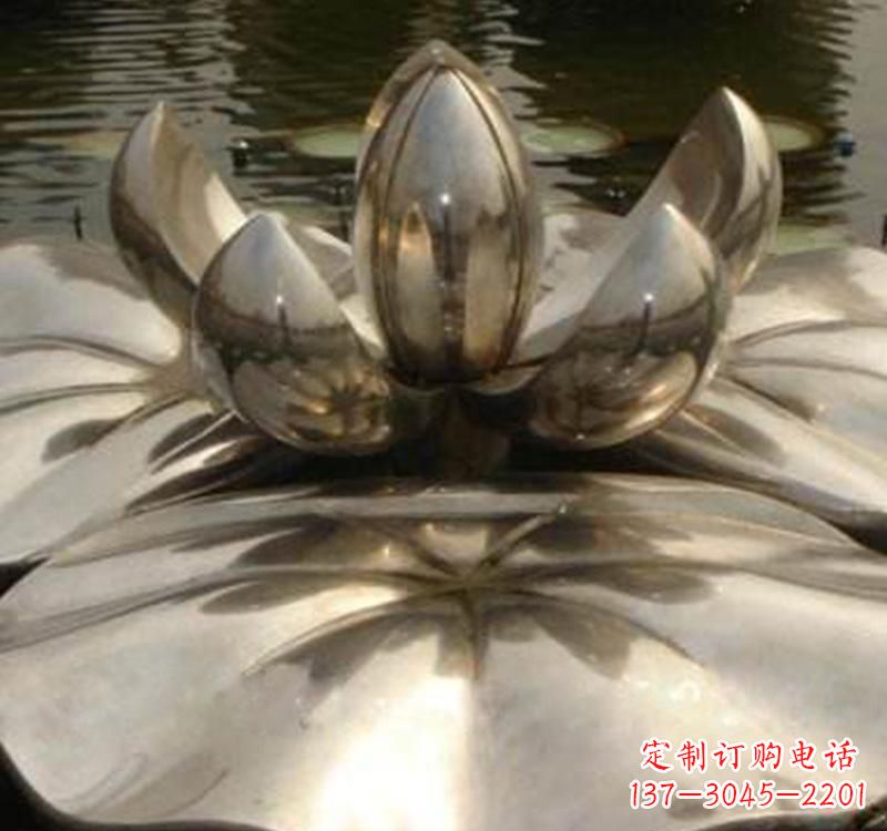 合肥不锈钢莲花喷泉雕塑