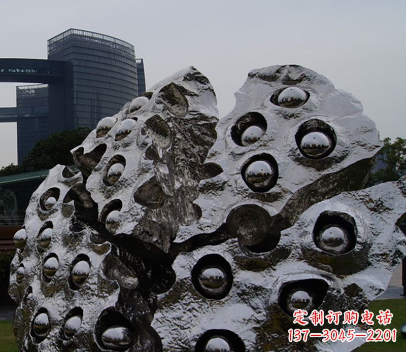 合肥不锈钢莲蓬雕塑