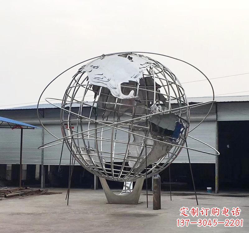 合肥不锈钢镂空地球雕塑