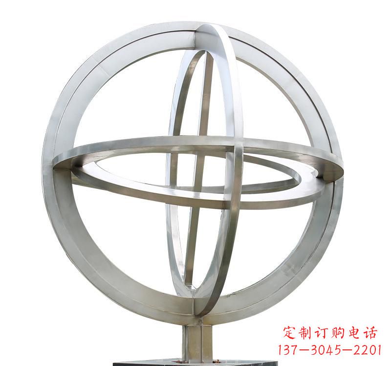 合肥不锈钢镂空地球仪雕塑——展示地球的美丽与神奇