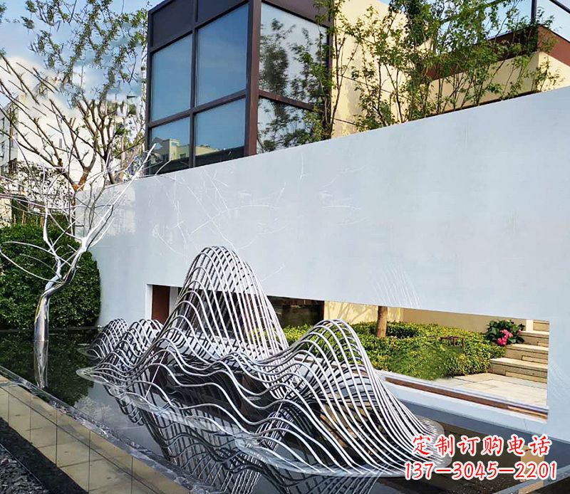 合肥不锈钢镂空假山雕塑精美外形,细腻工艺