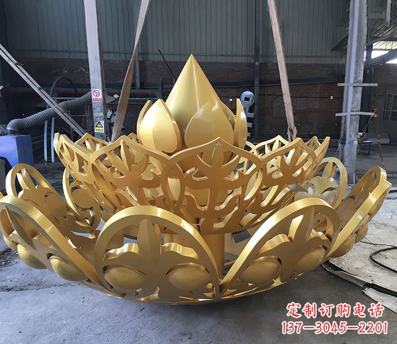 合肥不锈钢莲花雕塑精美绝伦