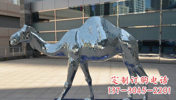 合肥不锈钢骆驼动物雕塑