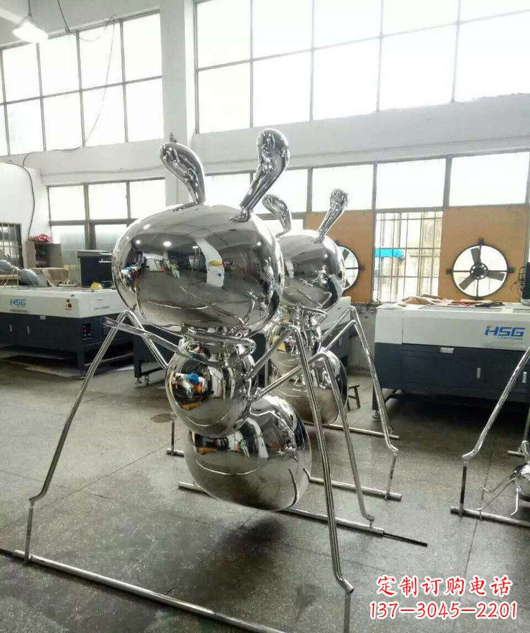 合肥不锈钢蚂蚁步行街景观雕塑