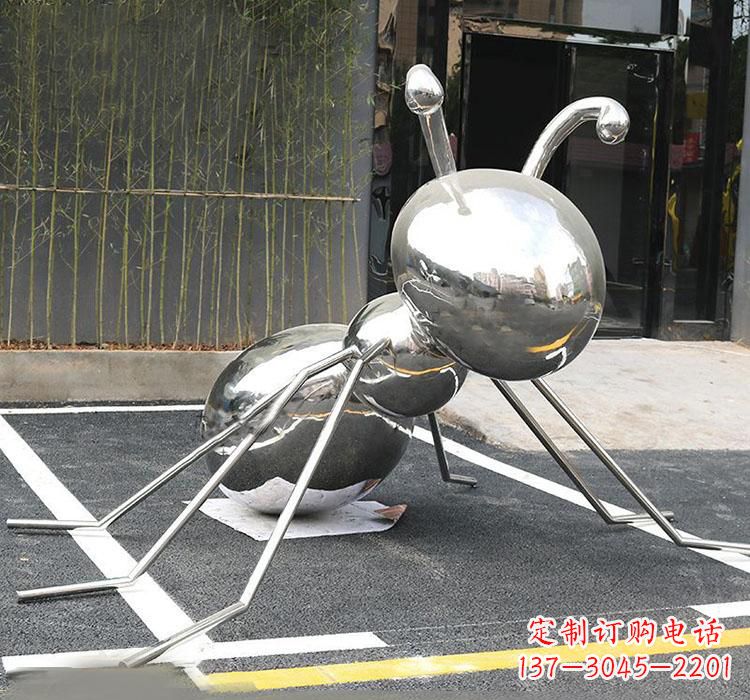 合肥不锈钢蚂蚁动物雕塑