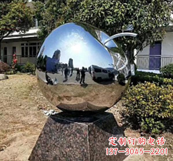 合肥不锈钢蚂蚁滚苹果雕塑