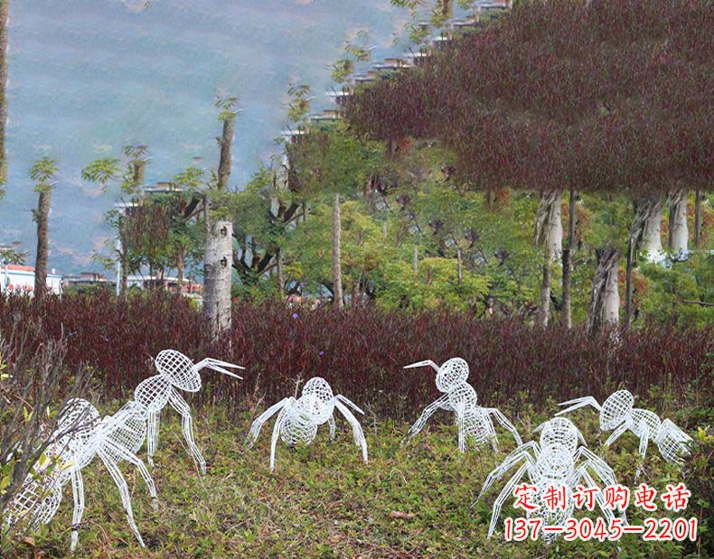 合肥不锈钢蚂蚁镂空雕塑
