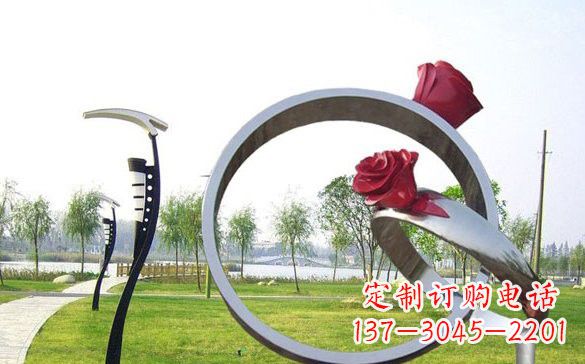 合肥不锈钢玫瑰花戒指