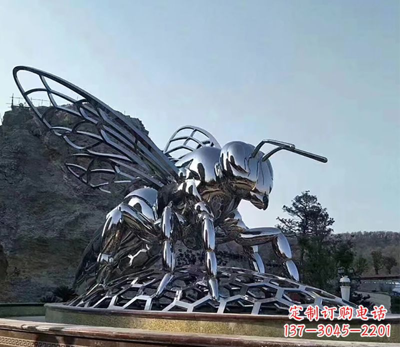 合肥不锈钢蜜蜂雕塑