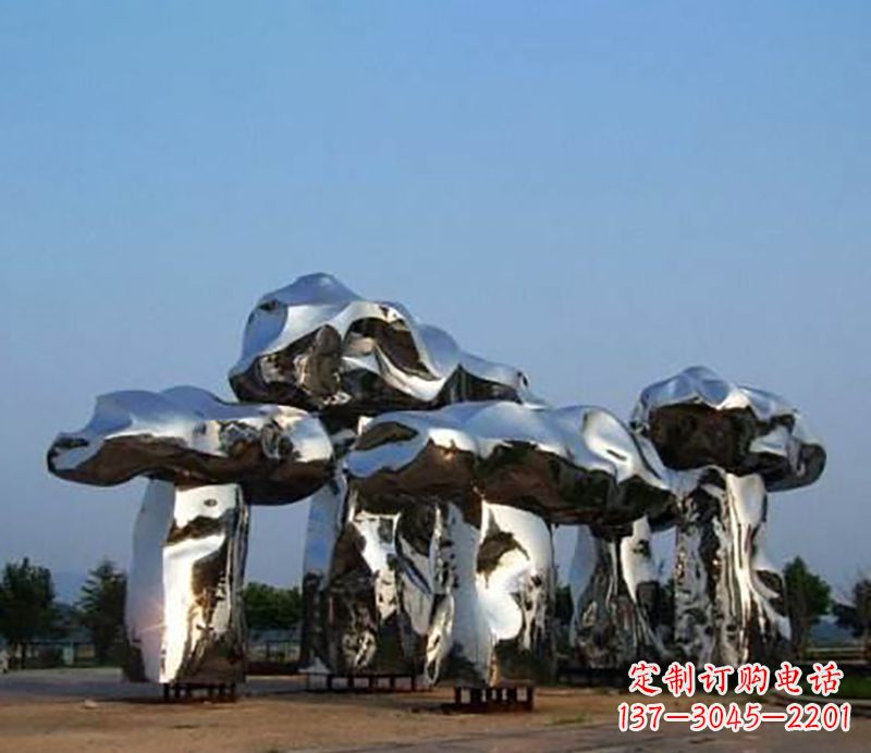 合肥不锈钢蘑菇广场雕塑