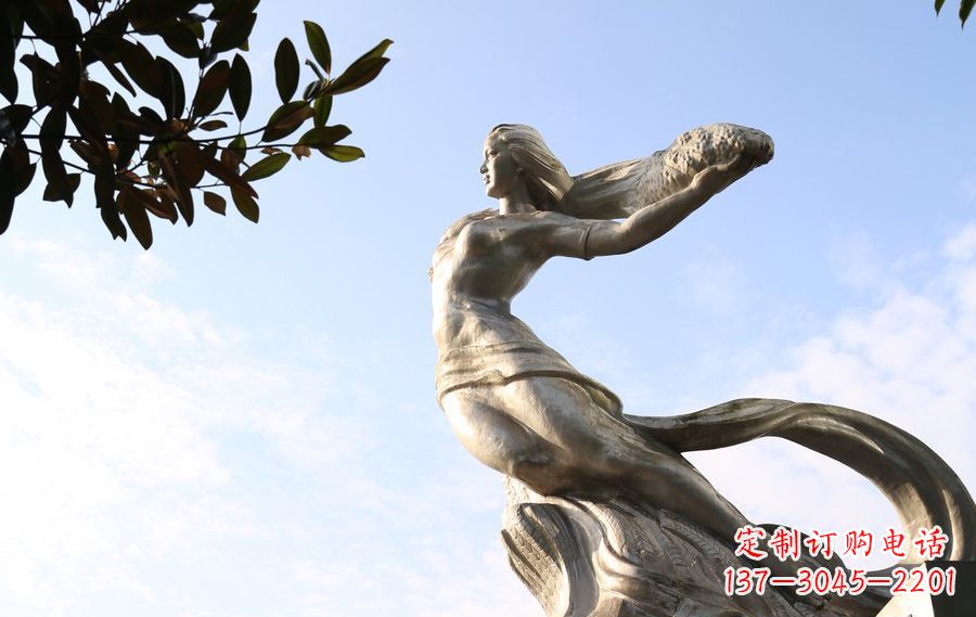 合肥不锈钢女娲神话人物雕塑